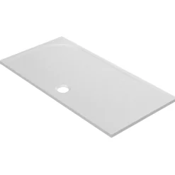 GoodHome Receveur de douche extra-plat l.70 x L.140 cm blanc anti dérapant, Limski* Receveur De Douche