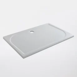 GoodHome Receveur de douche extra-plat l.70 x L.140 cm blanc anti dérapant, Limski* Receveur De Douche