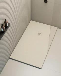 Poalgi Receveur de douche extraplat blanc perle 80x140 cm Hos's -