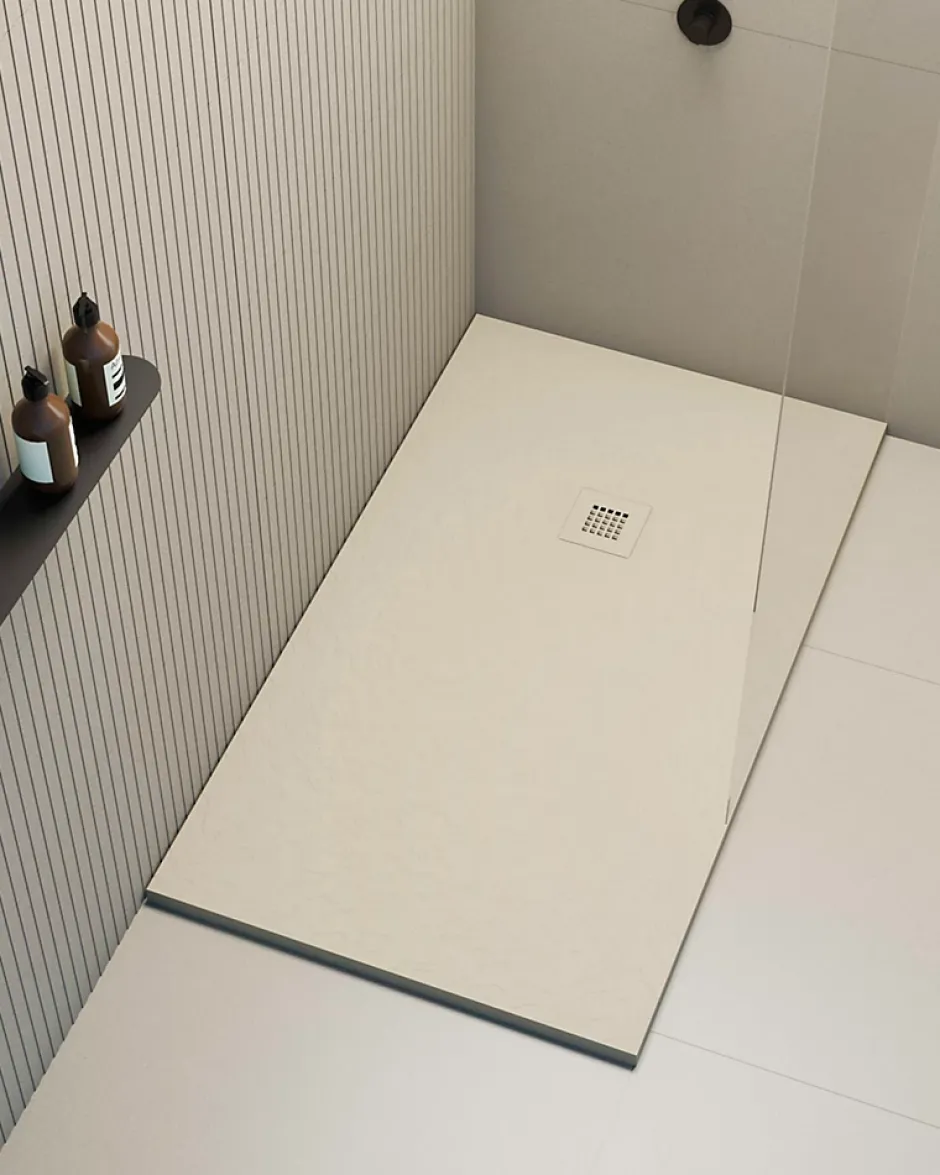 Poalgi Receveur de douche extraplat blanc perle 75x120 cm Hos's -* Receveur De Douche