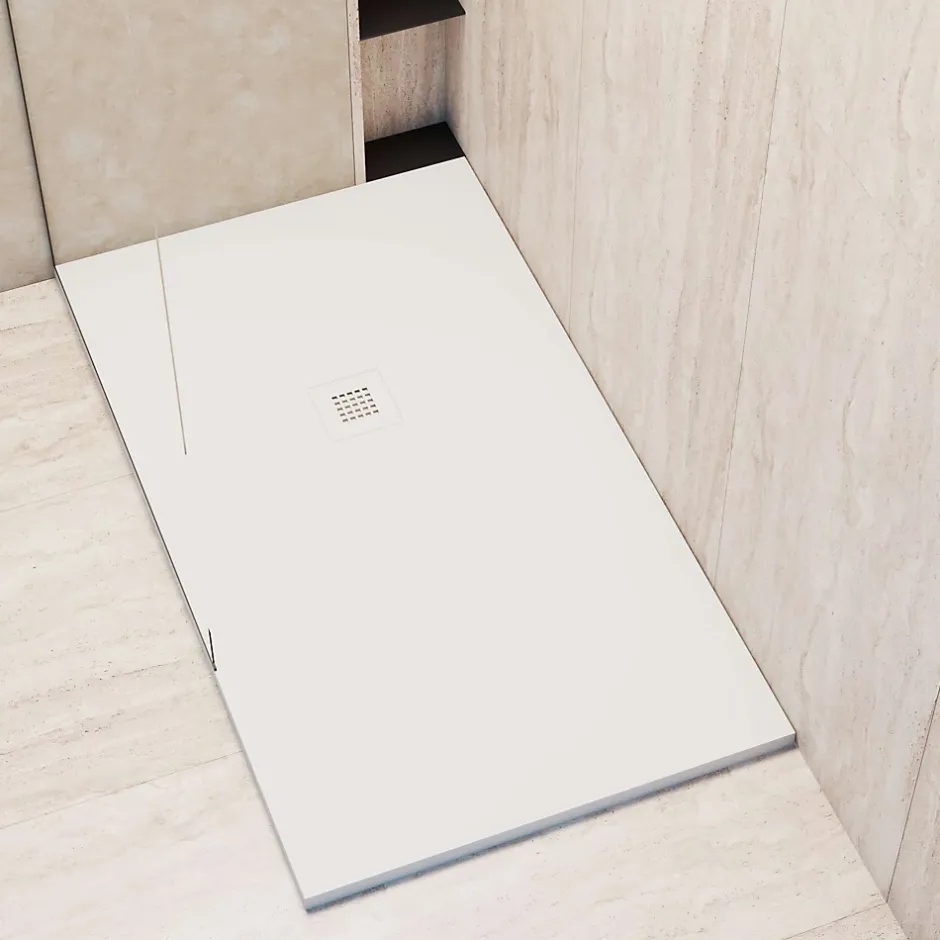 Poalgi Receveur de douche extraplat blanc 90x100 cm Arena -