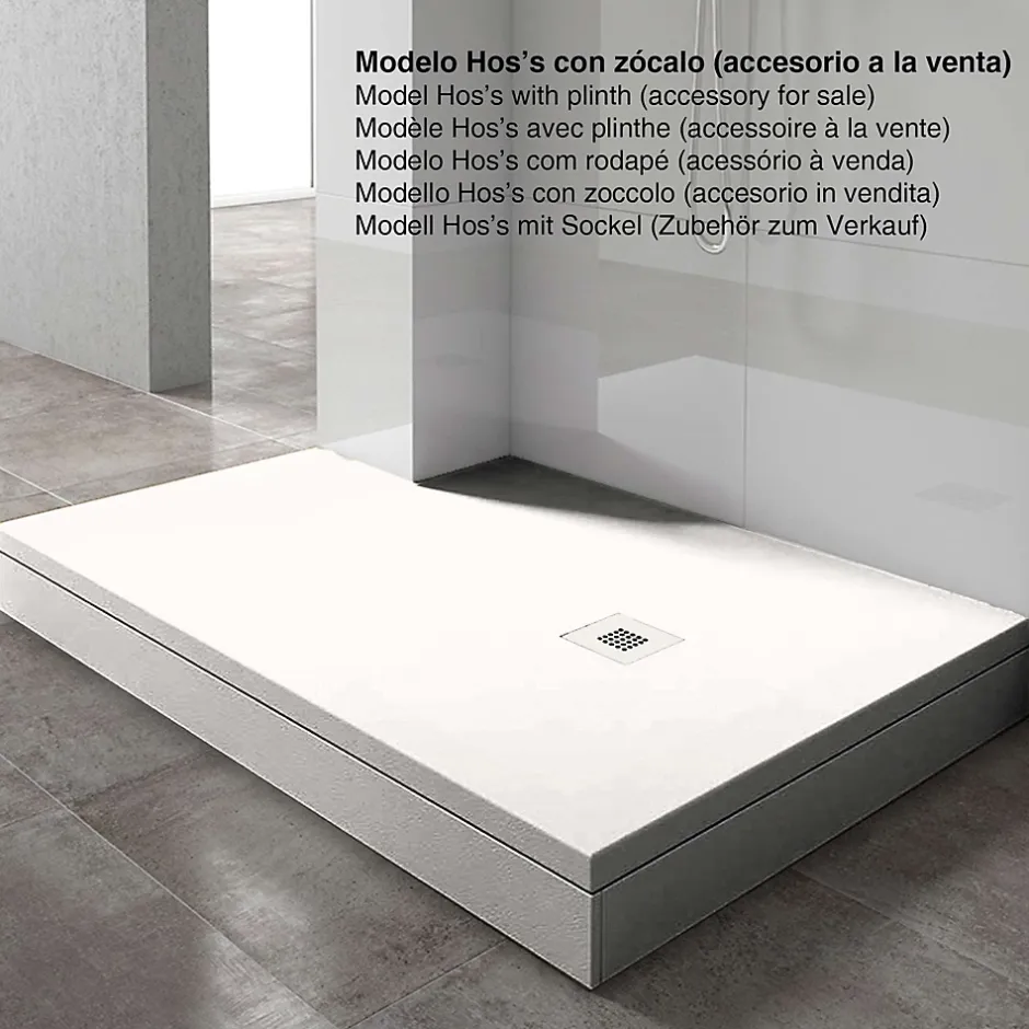 Poalgi Receveur de douche extraplat blanc 90x100 cm Arena -