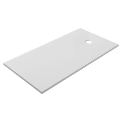GoodHome Receveur de douche extra-plat l.80 x L.160 cm blanc anti dérapant, Leira* Receveur De Douche