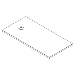 GoodHome Receveur de douche extra-plat l.80 x L.160 cm blanc anti dérapant, Leira* Receveur De Douche