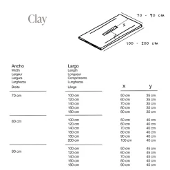 Poalgi Receveur de douche extraplat blanc 80x100 cm Clay -