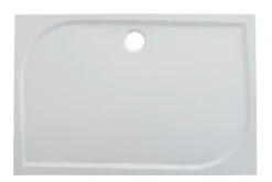 GoodHome Receveur de douche extra-plat l.90 x L.120 cm blanc anti dérapant, Limski