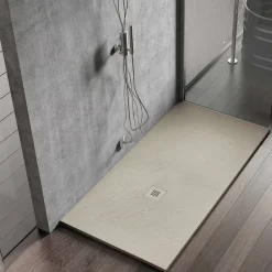 Poalgi Receveur de douche extraplat blanc perle 100x180 cm Hos's -