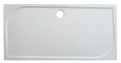 GoodHome Receveur de douche extra-plat l.90 x L.160 cm blanc anti dérapant, Limski* Receveur De Douche