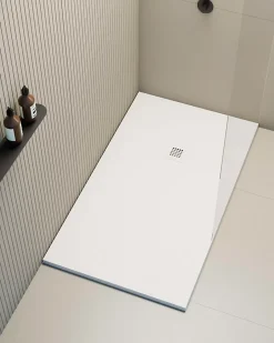 Poalgi Receveur de douche extraplat blanc 90x110 cm Hos's -* Receveur De Douche