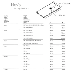 Poalgi Receveur de douche extraplat blanc 90x110 cm Hos's -* Receveur De Douche