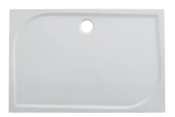 GoodHome Receveur de douche extra-plat l.90 x L.140 cm blanc anti dérapant, Limski* Receveur De Douche