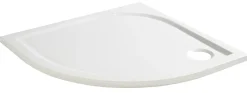 GoodHome Receveur de douche extra-plat quart de cercle l.90 x L.90 cm blanc anti dérapant, Limski