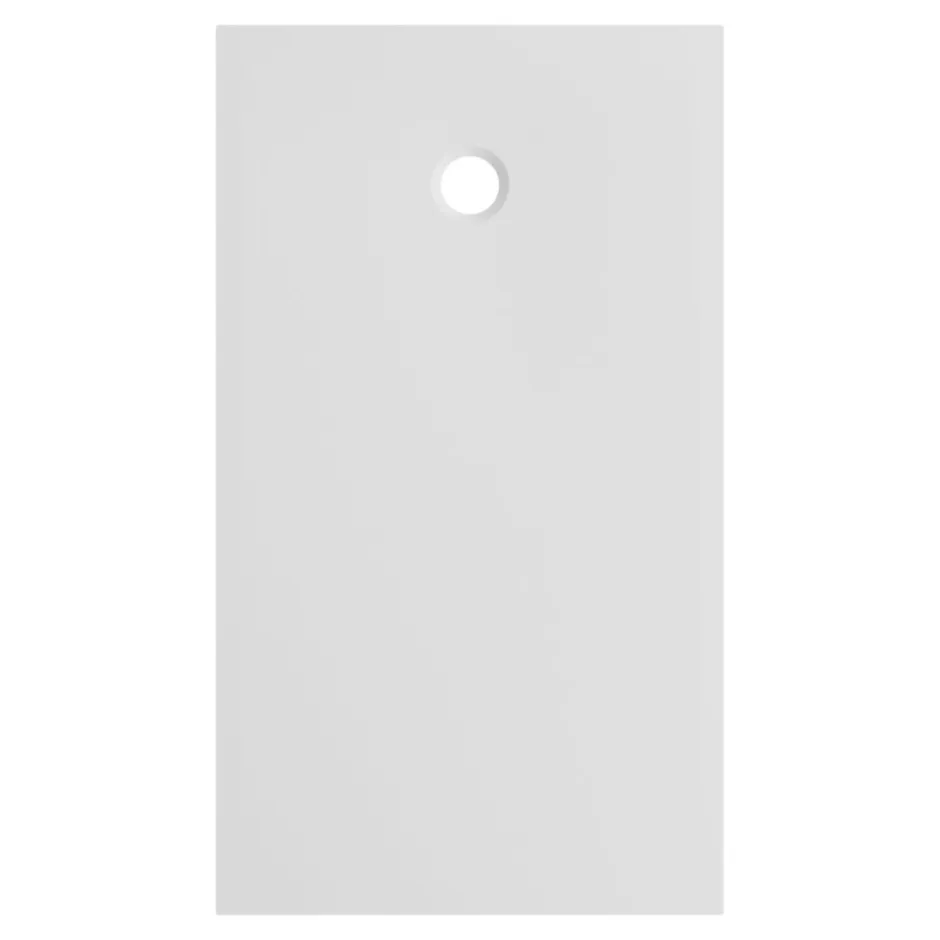GoodHome Receveur de douche extra-plat l.80 x L.140 cm blanc anti dérapant, Leira