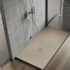 Poalgi Receveur de douche extraplat beige 70x160 cm Hos's -* Receveur De Douche