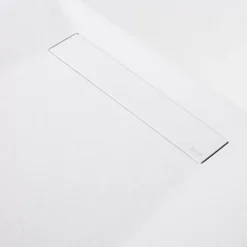 Sanizéo Receveur de Douche Extraplat 70X140cm Blanc - Résine Minérale - Antidérapant - Effet Pierre Naturelle - RÉSIGRÈS.