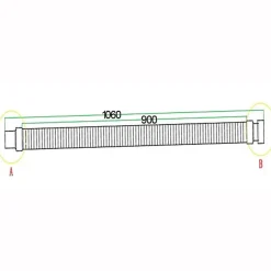 AICA Sanitaire Receveur de douche italienne 110x80cm blanc, extra-plat, Bac à douche avec le kit de plinthe, 8 pieds, bonde de douche et siphon