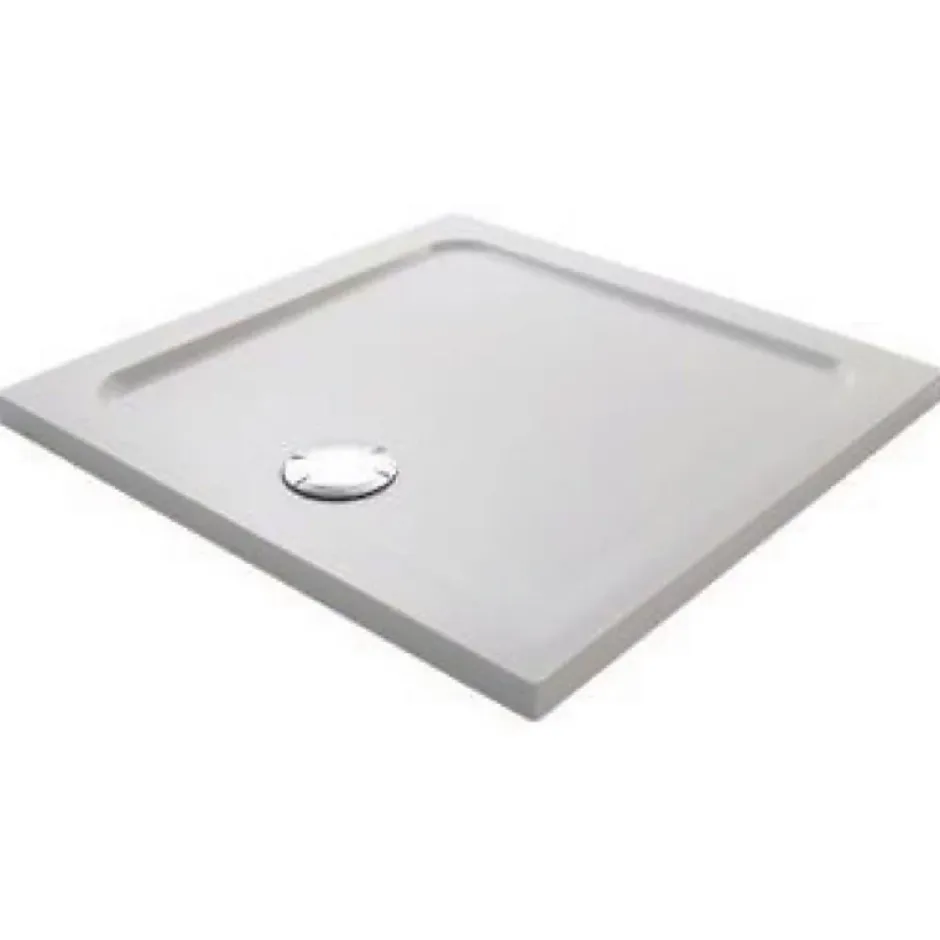 Jacob Delafon Receveur de douche Flight carré extra plat Douche italienne 90 x 90, blanc