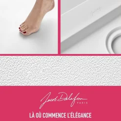 Jacob Delafon Receveur de douche Flight rectangle extra plat antidérapant 120 x 90 cm* Receveur De Douche