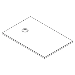 GoodHome Receveur de douche l.80 x L.120 cm blanc antidérapant Leira* Receveur De Douche