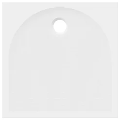 GoodHome Receveur de douche L.80 x l.80 cm blanc en résine, Cavally