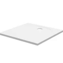 GoodHome Receveur de douche L.80 x l.80 cm blanc en résine, Cavally