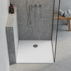 GoodHome Receveur de douche l.90 x L.90 cm blanc antidérapant Leira* Receveur De Douche