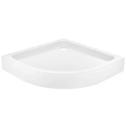 Receveur de douche quart de cercle à poser 80 x 80 cm, Dommel* Receveur De Douche