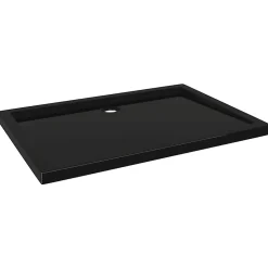 Vidaxl Receveur de douche rectangulaire ABS Noir 70x100 cm