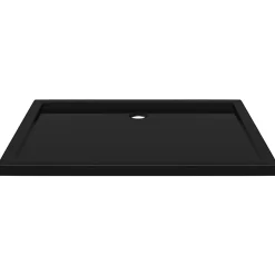 Vidaxl Receveur de douche rectangulaire ABS Noir 70x100 cm