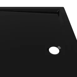 Vidaxl Receveur de douche rectangulaire ABS Noir 70x100 cm