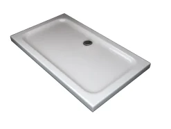 Receveur de douche rectangulaire surbaissé en Abs avec bonde inclus H. 5 cm - 80 x 120* Receveur De Douche