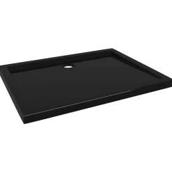Vidaxl Receveur de douche rectangulaire ABS Noir 70x90 cm