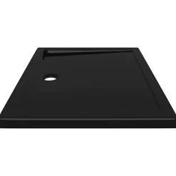 Vidaxl Receveur de douche rectangulaire ABS Noir 70x90 cm