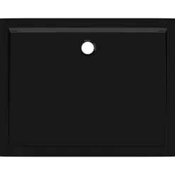 Vidaxl Receveur de douche rectangulaire ABS Noir 70x90 cm