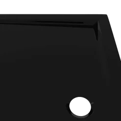 Vidaxl Receveur de douche rectangulaire ABS Noir 70x90 cm