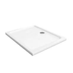 Cuisibane Receveur de douche 100x80 cm acrylique extraplat CRYSTA - Blanc