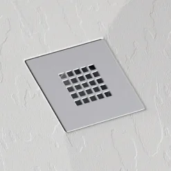 Stano Receveur de douche 70x160 cm extra plat ONDA en resine surface ardoisee blanc Grille inox* Receveur De Douche