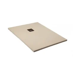 Frascio New Tecnology Receveur de Douche 100X180 cm Ligne Vulcano Fin Blanc Perle Ral 1013 en Résine Synthétique et Poudre de Marbre - FRASCIO