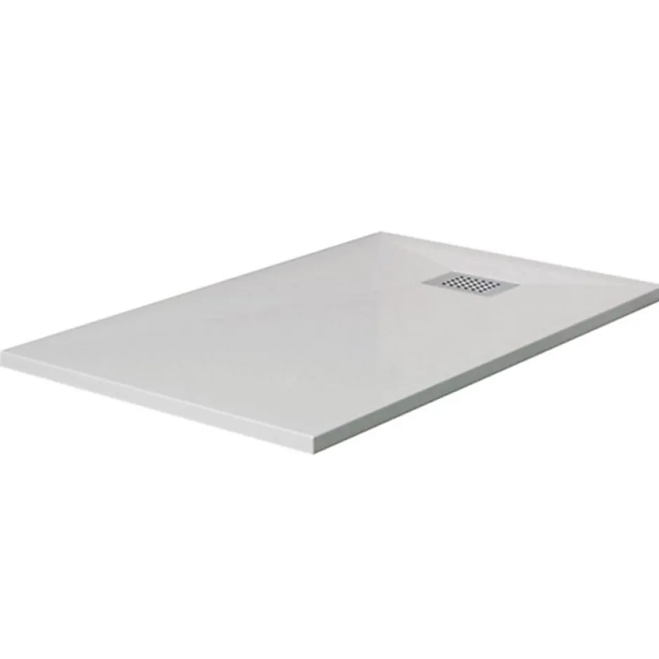 Kinedo Receveur Kinesurf biocryl 160 x 90 cm avec bonde centrée sur la largeur