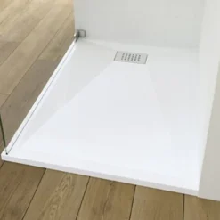 Kinedo Receveur Kinesurf biocryl 160 x 90 cm avec bonde centrée sur la largeur