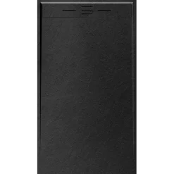 Essebagno Receveur Résine 120 x 80 Façon Ardoise Noir