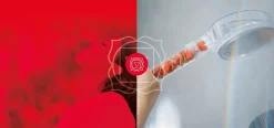 Change your life Recharge Jaspe Rouge pour douchette Tubo Vitalité 7ChakrasShower* Pommeau De Douche, Flexible Et Barre De Douche