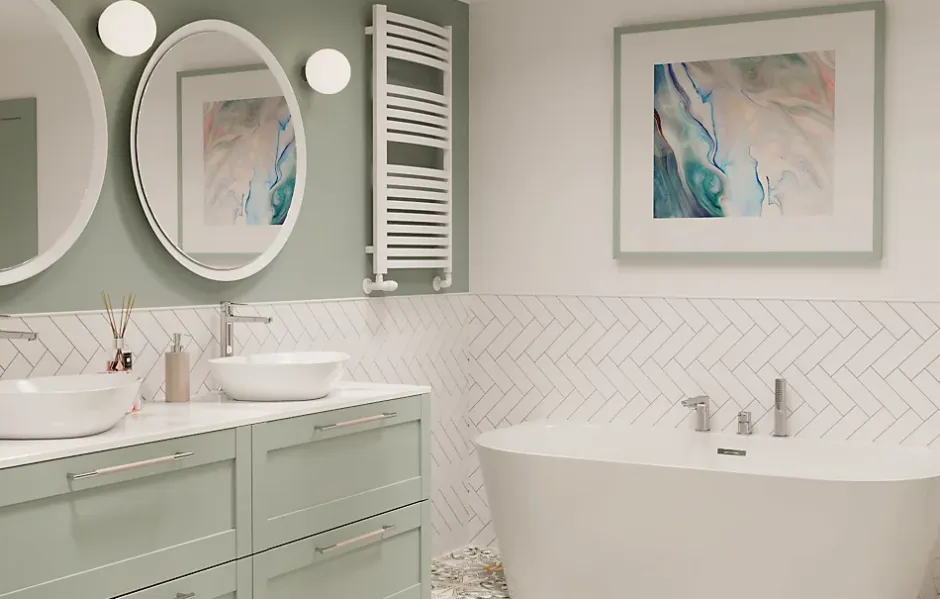 Invena Robinet 3 Trous Doré Poignée Douche Mitigeur Salle De Bain Faible Encombrement