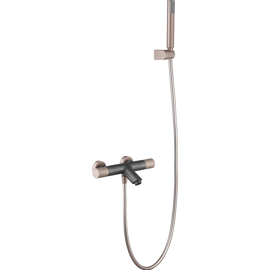 Imex Products Robinet baignoiredouche thermostatique en laiton et zama couleur or rose