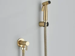 Signature Robinet bidet Doré en Acier Inox Murale Trou Unique* Robinet De Bidet