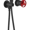 Sea-Horse Robinet Bidet Douchette Noir Mural Loftea Black + Rouge* Robinet De Bidet