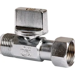 Arco Robinet d'arrêt 1/4 de tour - - MF 1/2' - Nickelé mat* Chasse D'Eau