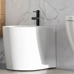 Kibath Robinet de bidet monocommande ZUNI, finition noir mat, en laiton* Robinet De Bidet