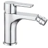 Kibath Robinet de bidet monocommande PIN avec finition chromée brillante en laiton