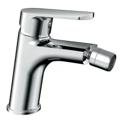 Kibath Robinet de bidet monocommande SIX avec finition chromée brillante en laiton* Robinet De Bidet